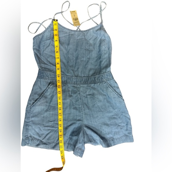 LOFT Blue Denim Romper - Picture 6 of 6